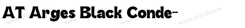 AT Arges Black Conde字体转换